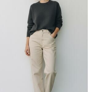 Wool/Cotton Blend Women's Michael Kors Black Crew Neck Pullover Size M